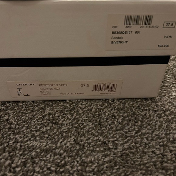 Givenchy Black Strappy Heels - Picture 2 of 6